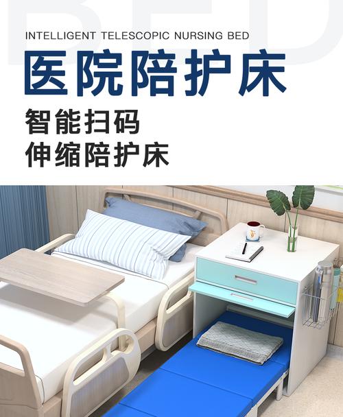 工廠直供定制 藍色PU面折疊床，高效服務醫院與診所需求